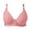 Pink, variant on Women's Plus Size Side Support Bra - Front Hook Wireless Bra Breathable Cups for All-Day Comfort & Lift