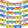 thumbnail image 1 of Gafas de sol GINMIC Kids Neon Party, paquete de 24 unidades, protección UV400, 1 of 7