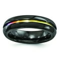 thumbnail image 1 of Edward Mirell Black Ti Anodized 6mm Band EMR175, 1 of 5