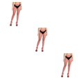thumbnail image 4 of Jumpingount 1 par de pantimedias con tirantes moldeadores, calcetines, diseño de agujeros, cómodos al tacto, medias de red, absorción de sudor, Type1 NO1, 4 of 6