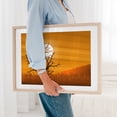 thumbnail image 6 of Sunset Through The Tree Silhouette - Digital Art Sunset Silhouette Desert Nature Scenic Autumn Minimalist Unframed Wall Art Print 18 x 24 inches, 6 of 9