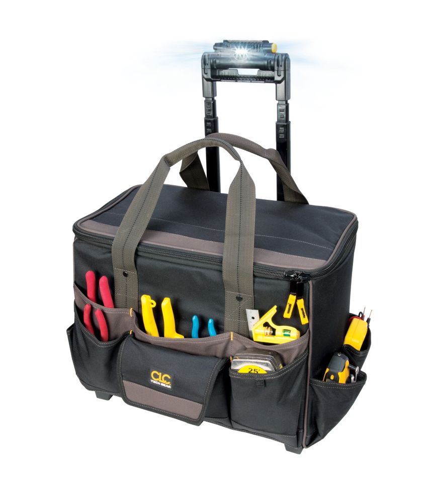 Kuny's 18inch x 11.5inch x 17inch 17Pocket Rolling Tool Bag with