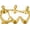 Conjoined Body-gold, variant on Statue Decor Abstract Art Sculpture, Resin Collectible Figurines for Home Living Room Office Shelf Decoration,Great Gifts Ideas