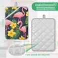 thumbnail image 6 of Yayeee Pot Holders Kitchen Heat Resistant with Pocket 7"x9.8" Cotton Oven Cooking Hot Pads, Flamingo Pattern, 6 of 7
