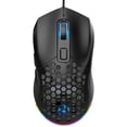 thumbnail image 1 of Zootealy Souris de Jeu Rétroéclairée RVB avec 7200 DPI, 6 Boutons Programmables, Couvercle Arrière en Nid d'Abeille, Prise Confortable - Souris de Jeu Programmable X300, 1 of 7