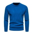 thumbnail image 2 of IROINNID Men's Sweater Round Neck Long Sleeve Jumper Mid-Length Solid Color Leisure Pullover Autumn And Winter Sweater Bottom Sweater, 2 of 8