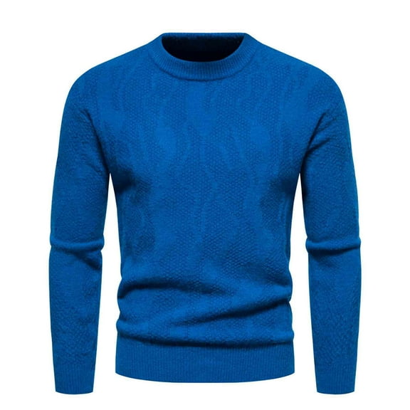 qucoqpe Men's Crew Neck Sweater Slim Fit Lightweight Sweatshirts Knitted Pullover for Casual Or Dressy Wear