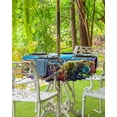 thumbnail image 3 of nqOlkjepod Shark Outdoor Tablecloth with Umbrella Hole & Zipper, Blue Ocean Underwater Animal Coral Tropical Fish Round Table Cover 60 Inch, Dining Waterproof Table Cloth Protector for Patio/Party, 3 of 7