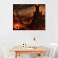 thumbnail image 2 of GOSMITH an Angel Leading A Soul Into Hell Poster Decorative Painting Canvas Wall Art Living Room Posters Bedroom Painting, 2 of 4