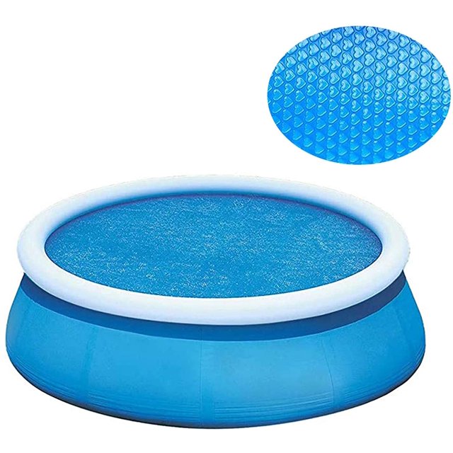 Pool Solar Heat Cover, Pool Covers Round Pool Cover Swimming Pool Lids Hot Tub Solar Blanket Cover
