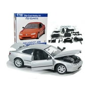 Silver Peugeot 406 1:18 Scale Die Cast Model Kit