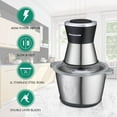 thumbnail image 5 of 2L Electric Food Chopper Food Processor Stainless Steel Bowl Blender Grinder, 5 of 18