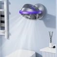thumbnail image 4 of Ventilador de Escritorio Recargable de 3000mah, Ventilador Circulador de Aire de Mesa Portátil para Toda la Habitación, 6 Velocidades, Inclinación de 360° Negro+Púrpura, 4 of 10