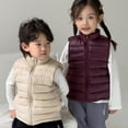 thumbnail image 6 of Children Light Vest Stand Collar Solid Color Warm Down Jacket Vest Kids Girls Boys Winter Clothe, 6 of 9