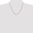 thumbnail image 2 of Auriga 10k Yellow Gold 1.75mm Flat Figaro Chain Necklace 20inch for Women, 2 of 6