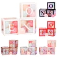 thumbnail image 6 of Homerr Balloon Box Party Balloon Decoration 1st Birthday Balloon Box Set - Letter Print Clear Boxes for Baby Shower and Birthday Decoration, 6 of 11
