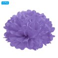 thumbnail image 3 of Uxcell 8" Tissue Pom Poms Paper Flowers Ball Wedding Party Decoration, Purple 5 Pack, 3 of 6