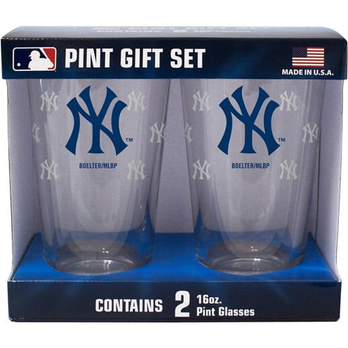 NY Yankees 2Pack Pint Glasses