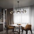 thumbnail image 4 of thinsony Adjustable Metal DIY Three Step Dimming LED Minimalist Chandelier, 4 of 9