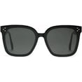 thumbnail image 1 of Auténticas gafas de sol Gentle Monster Fashion para mujer Her 01 montura negra con lentes Zeiss negras (1996), 1 of 4