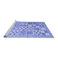 thumbnail image 2 of Ahgly Company Machine Washable Indoor Rectangle Abstract Blue Contemporary Area Rugs, 3' x 5', 2 of 4
