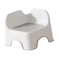 thumbnail image 4 of Taburete pequeño para niños cómodo con reposapiés trasero para dormitorio, mesita de noche, guardería Gris, 4 of 8