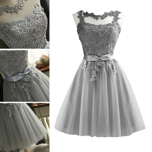 GOOHOCHY 1Set Tulle Dress Women Short Prom Elegant Design For Family Gatherings And Weddings