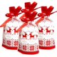 thumbnail image 1 of Bolsas con cordón de regalo de Navidad, 50 piezas Bolsas con cordón de Navidad Bolsas de fiesta Bolsas con cordón de caramelo para niños Fiesta de Navidad de cumpleaños Rojo + blanco, 1 of 5