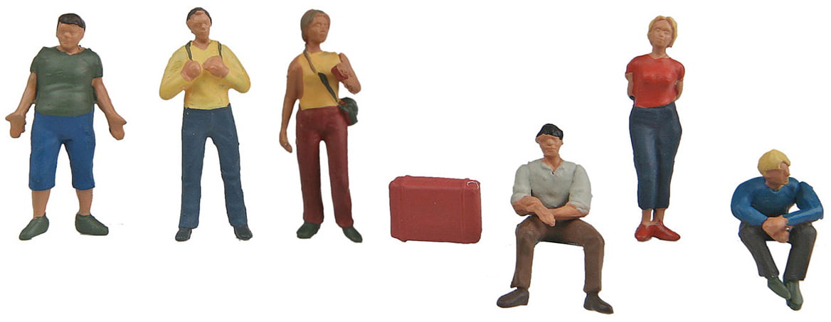6-Pack #1 Walthers SceneMaster HO Scale Figures/People Seated People 
