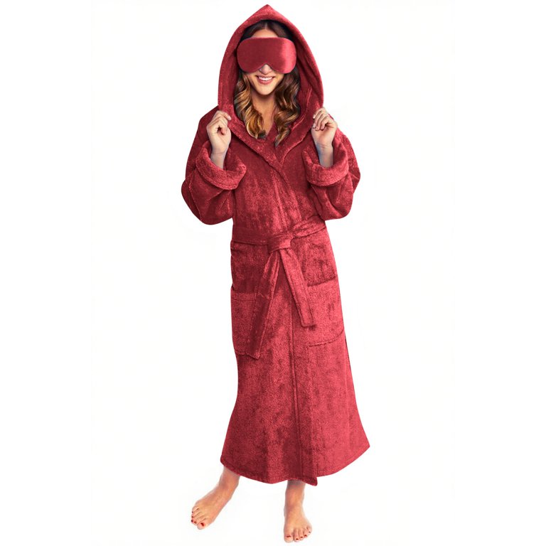 red hooded dressing gown Mens Arsenal F.C. Red Official Dressing Gown Fleece Hooded Robe