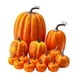 thumbnail image 1 of 14 calabazas artificiales para Halloween, manualidades de varios tamaños, decoración del hogar de temporada. Naranja, 1 of 9