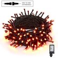 thumbnail image 1 of Halloween Lights, 240 LED 78.74ft Orange Lights, Outdoor Halloween Mini Lights Connectable, 8 Modes Plug-in LED String Lights Waterproof with Timer for Outside Xmas Tree Decoration, 1 of 5