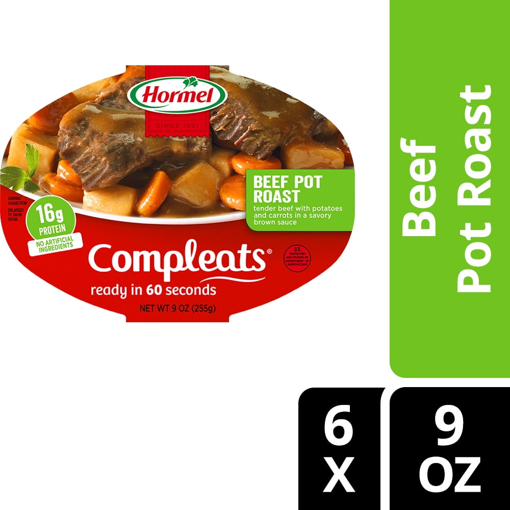 Hormel Compleats Beef Pot Roast 9 oz (Pack of 6)