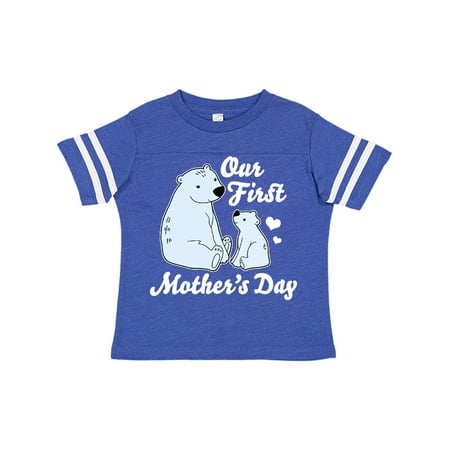 

Inktastic Our First Mothers Day with Polar Bears Gift Toddler Boy or Toddler Girl T-Shirt
