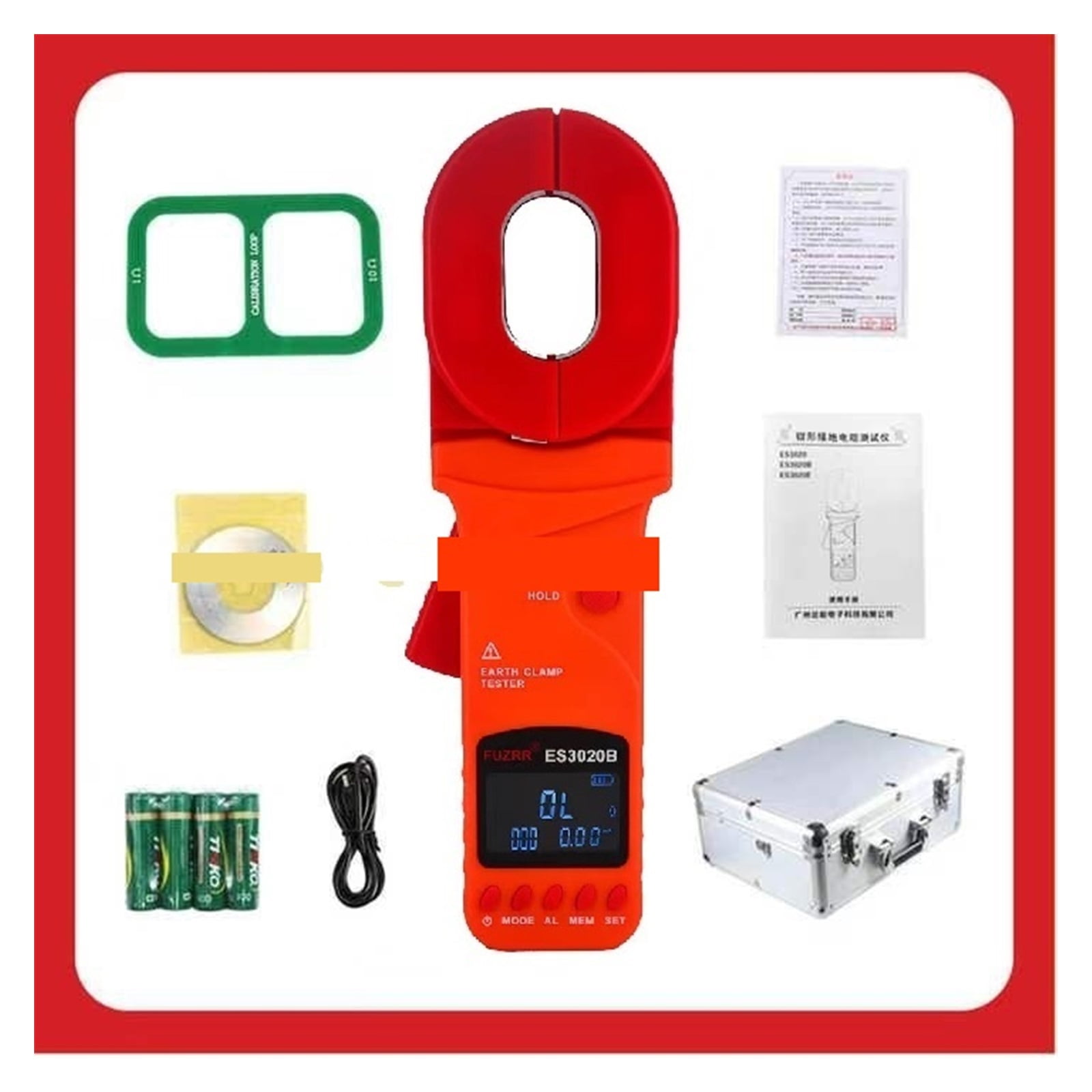 Grounding Resistance Clamp Meter 500/1200/1500 AC Voltage Leakage Current Tester USB Technology ,Efficient Features