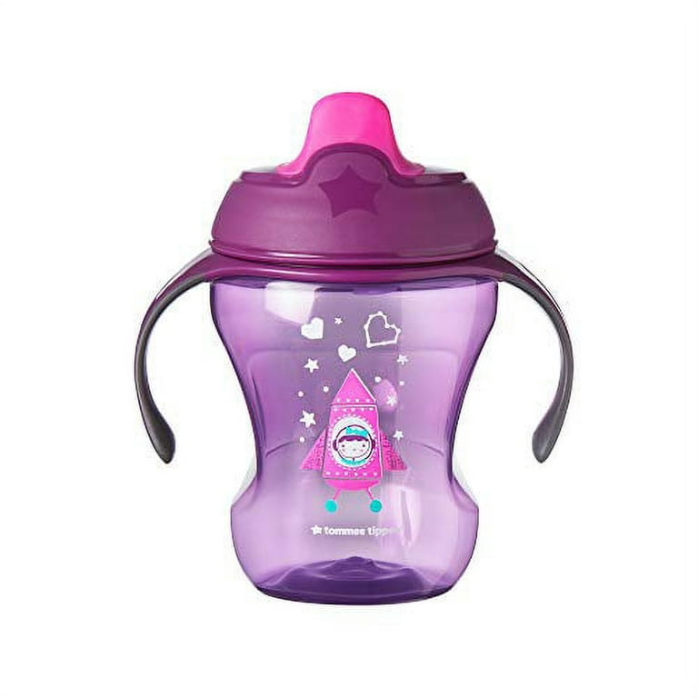 Tommee Tippee Infant Trainer Sippee Cup with Removable Handles Spill-Proof,  BPA-Free – 7+ months (8oz, 3 Count)