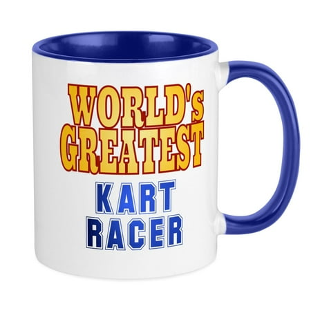 

CafePress - World s Greatest Kart Racer Mug - Ceramic Coffee Tea Novelty Mug Cup 11 oz