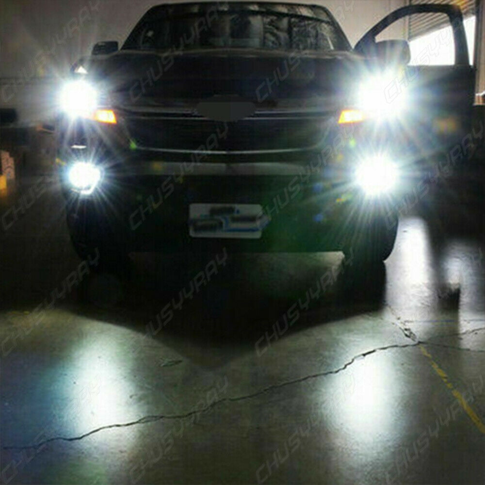 For Dodge Journey 2010-2019 Combo LED Headlights bulbs High Low Beam + Fog Light Bulbs