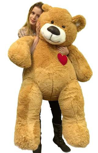 I Love You Giant Teddy Bear 5 Foot Soft Teddybear with Heart Pillow Brand New 