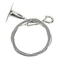 GOOHOCHY Steel Wire Rope Hanging Code Silver 1Pack 200x1.6In