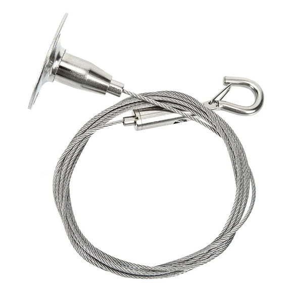 GOOHOCHY Steel Wire Rope Hanging Code Silver 1Pack 200x1.6In