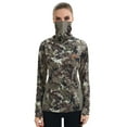 thumbnail image 2 of BASSDASH Women's UPF 50+ Camo Hunting Hoodie with Neck Gaiter Breathable Performance Long Sleeve Fishing Hooded Tee FS03W, 2 of 7