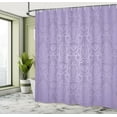 thumbnail image 4 of Ambesonne Vintage Shower Curtain, Lace Style Back Motifs Art, 69"Wx70"L, Pale Lavender, 4 of 4