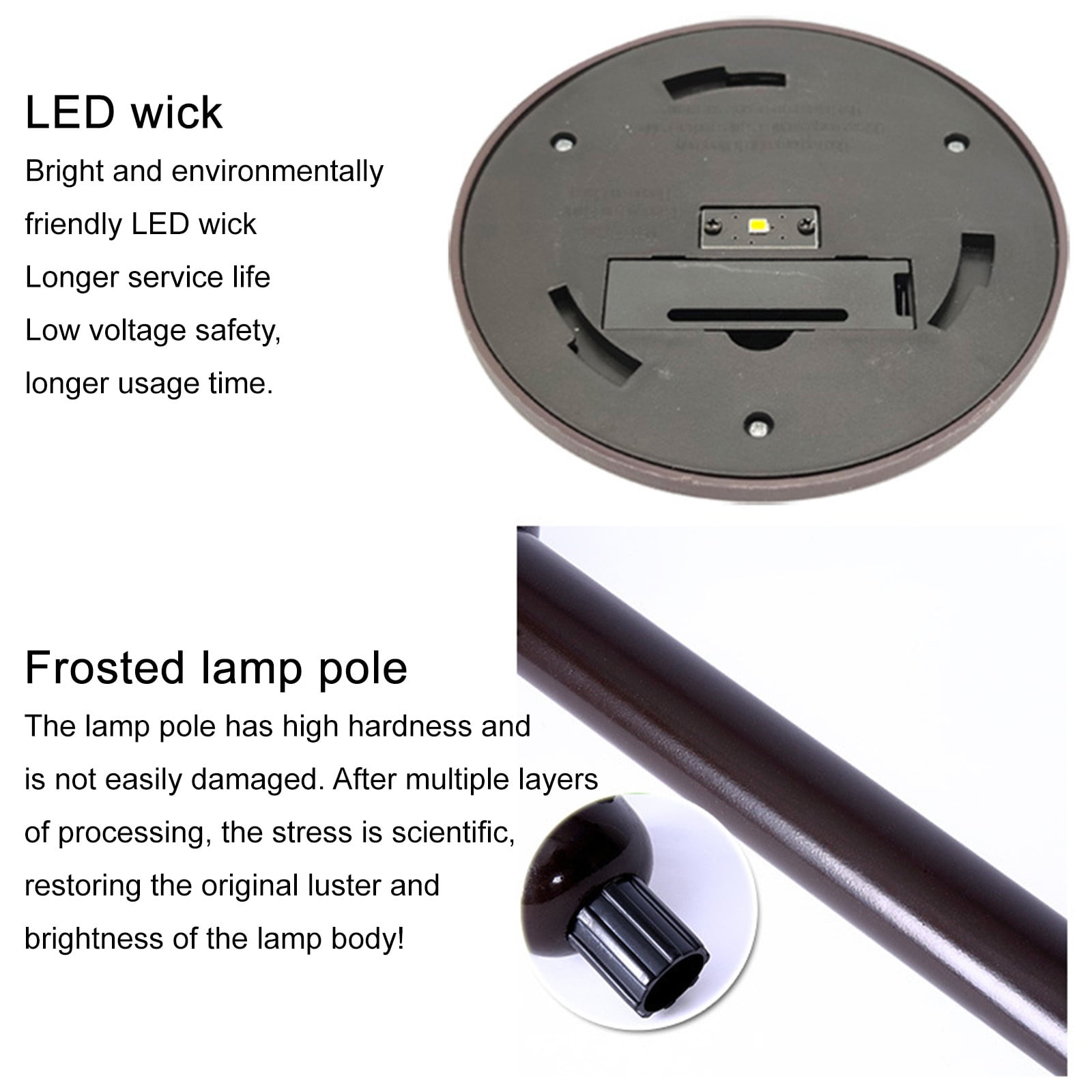 Specollect Clearance 5Pcs Solar Lights Outdoor,Waterproof Solar Powered Garden Yard Spot Solar Lights for Outside Landscape