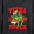 thumbnail image 3 of Teenage Mutant Ninja Turtles - Pizza Power - Women's Lightweight French Terry Long Sleeve Shirt, 3 of 5