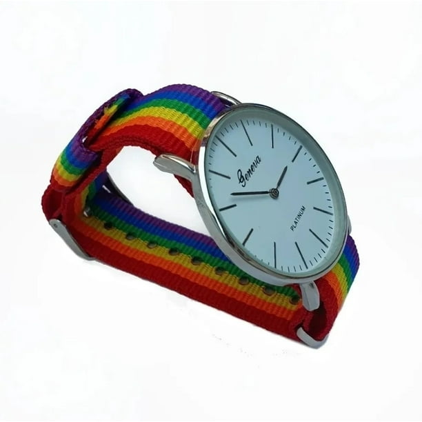 Reloj Pulsera Lgbt Orgullo Gay Extensible Malubero Arcoiris Pride Walmart en linea