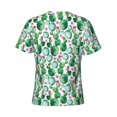 thumbnail image 6 of Vsdgher Cactus Plants Print Men's Dry Fit Mesh Athletic Shirts Moisture Wicking Tennis T-Shirt Tops, 6 of 9