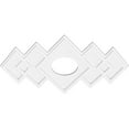 thumbnail image 2 of 34"W x 22 5/8"H x 7"ID x 10 1/2"C x 1"P Zoe Architectural Grade PVC Contemporary Ceiling Medallion, 2 of 11
