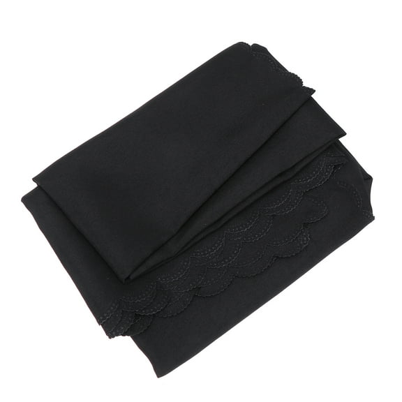 WHAMVOX Table Cloth Rectangle Tablecloth Polyester Tablecloths Banquet Black