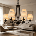 thumbnail image 5 of Small Lamp Shades,Barrel Chandelier Shades,5.51X5.12 inch Small Lamp Shade Desktop Light Cover Replacement For Home Hotel,Light Cover Cover Replacement Lights For Fixtures Floor,Z2_Beige, 5 of 6